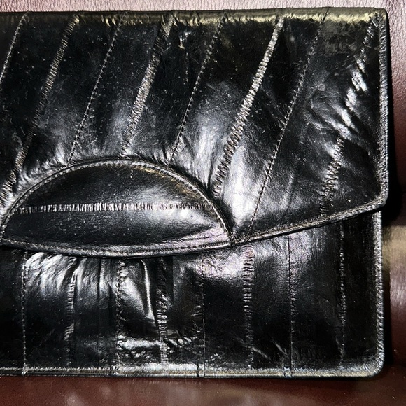 Vintage Little Black Eel Skin Bag - Picture 5 of 16